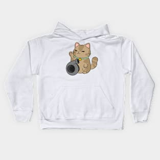 Maneki-Neko Cream Kids Hoodie